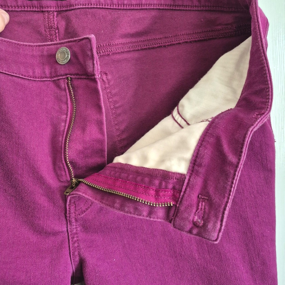 Talbots purple straight leg slim ankle jeans womens 14 - Picture 4 of 9